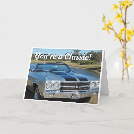 誕生日-クラシック カード (黄色い花)