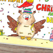 誕生日、クリスマス、そして新年のお祝いカード カード