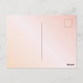 誕生日 グリッター ピンク ローズゴールド フラワーズ 招待状 (裏面)