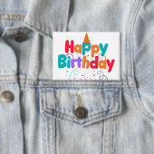 誕生日 コンフェッティ ボタン 缶バッジ (インサイチュ)