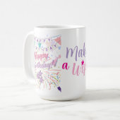 誕生日 コーヒーマグカップ (正面左)