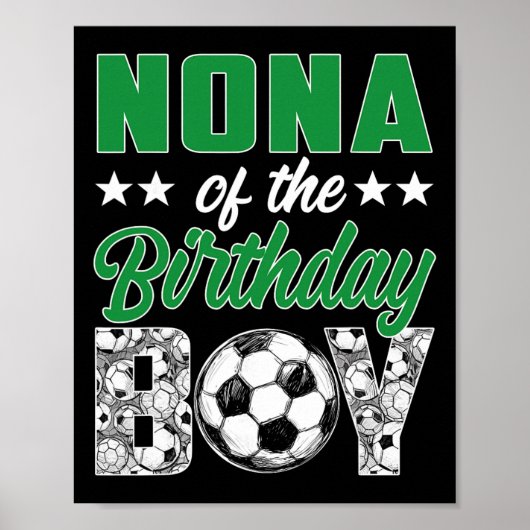 誕生日+サッカー+ファミリーマッチング ポスター (正面)