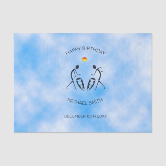 誕生日、サニーデイお祝いダンサー 薄葉紙 (正面)