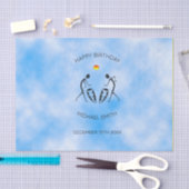 誕生日、サニーデイお祝いダンサー 薄葉紙 (クラフト)