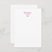 誕生日 サンキューカード (正面/裏面)