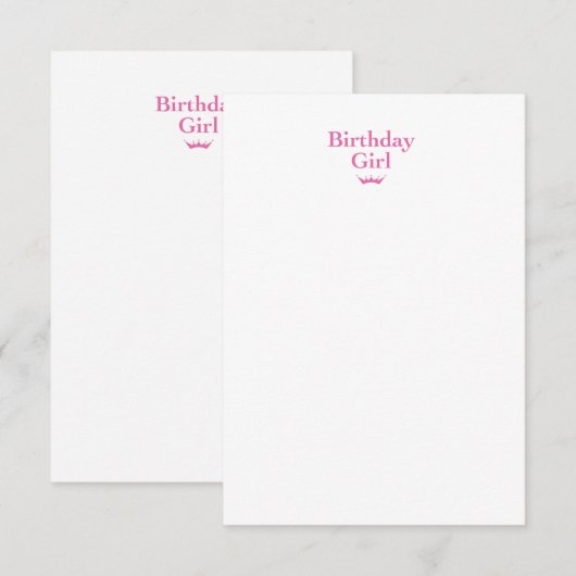 誕生日 サンキューカード (正面/裏面)