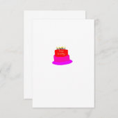 誕生日! サンキューカード (正面/裏面)