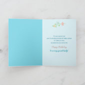 誕生日、シアーズ、Covid-19、トリエット紙&フラワー カード (内部)