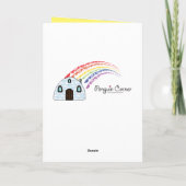 誕生日!:シェード付き熱帯パイナップル漫画 カード (裏面)