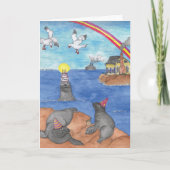 誕生日 – シール カード (正面)