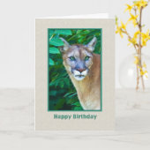 誕生日、ジャングルカードのクーガー カード (黄色い花)