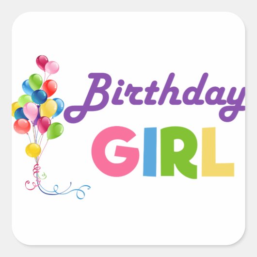 誕生日 スクエアシール (正面)