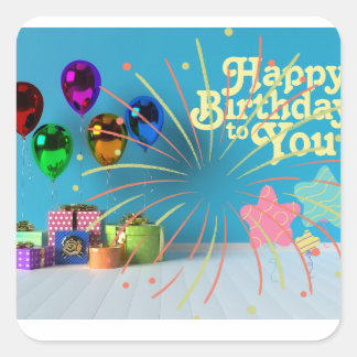誕生日 スクエアシール
