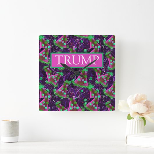 誕生日 スクエア壁時計 (ホーム)