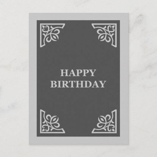 誕生日(スクラップブック) ポストカード (正面)