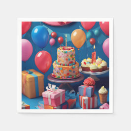 誕生日 スタンダードカクテルナプキン