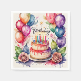 誕生日 スタンダードカクテルナプキン