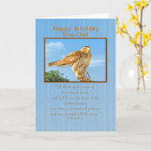 誕生日、ステップパパ、ラフ型タカード カード (黄色い花)