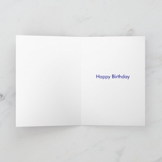 誕生日・スペシャおもしろいル – 誕生日詩 カード (内部)