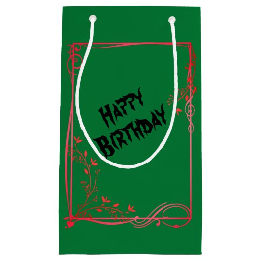 誕生日 スモールペーパーバッグ (正面)