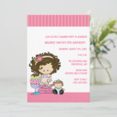 誕生日&スランバーパーティの招待状 招待状 (スタンド正面)