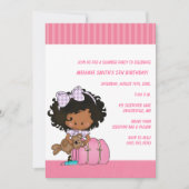 誕生日&スランバーパーティの招待状 招待状 (正面)