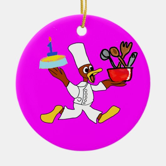 誕生日 セラミックオーナメント (正面)