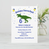 「誕生日・ソーラス」恐竜の誕生会 招待状 (スタンド正面)