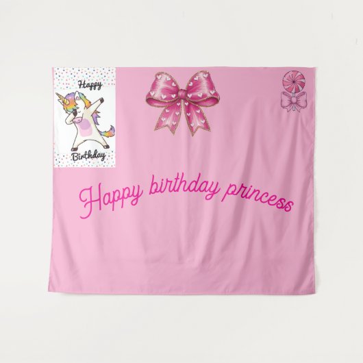 誕生日 タペストリー (正面(横))