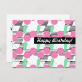 誕生日 チェリー お祝い 個人用 ポストカード (正面/裏面)