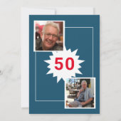 誕生日・ディ来ナー・パーティーと一緒に食事 招待状 (裏面)