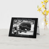 誕生日 – デュード – フレンド – バイクもしくは自転車に乗る人 カード (黄色い花)