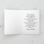 誕生日 – ドーター – 明るい赤紫色蘭 カード (内部)