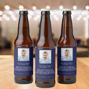 誕生日 ネイビーブルー 写真 面白い事実 プロフィール 男 ビールラベル