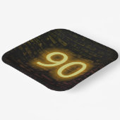 誕生日 ネオン90 ブランド壁 ペーパープレート (傾斜あり)