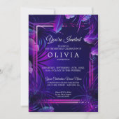 誕生日 |ネオ素晴らしンの熱帯紅葉 招待状 (正面)