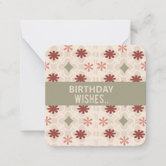 誕生日 ノートカード (正面)