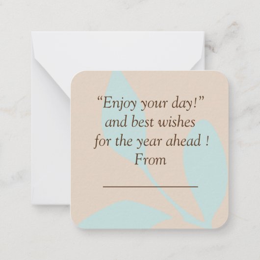 誕生日 ノートカード (裏面)