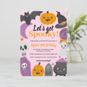 誕生日 ハロウィン パーティーでスリリングな楽しみを 招待状 (スタンド正面)