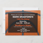 誕生日 – バスケットボール – 10th招待状/写真 招待状 (裏面)