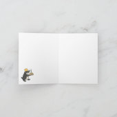 誕生日 バッジー 自転車 絵 ハガキ サンキューカード (内部)