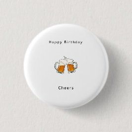 誕生日 バッジ ピンズ お酒 Cheers