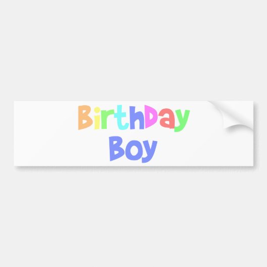 誕生日 バンパーステッカー (正面)