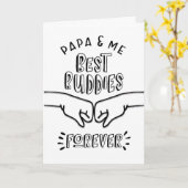 誕生日 – パパと私、最高のブディズフォーエバーカード カード (黄色い花)