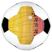 誕生日、パパのかわいい熱帯の夏の夕日 サッカーボール (回転)
