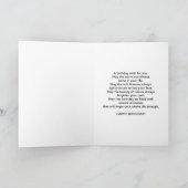 誕生日、パパ、森カードのシカ カード (内部)