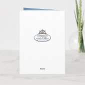 誕生日、パパ、船の車輪、舵輪 カード (裏面)