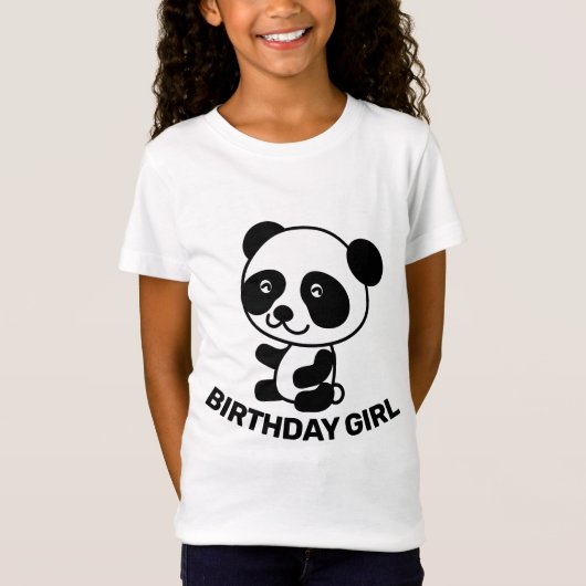 誕生日+パンダのクマ+Tシャツ Tシャツ (正面)