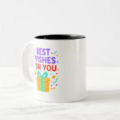 誕生日、パーティー、スペシャルに最適なギフトアイテム ツートーンマグカップ (正面左)