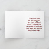 誕生日・フォー・リトル・シスター カード (内部)